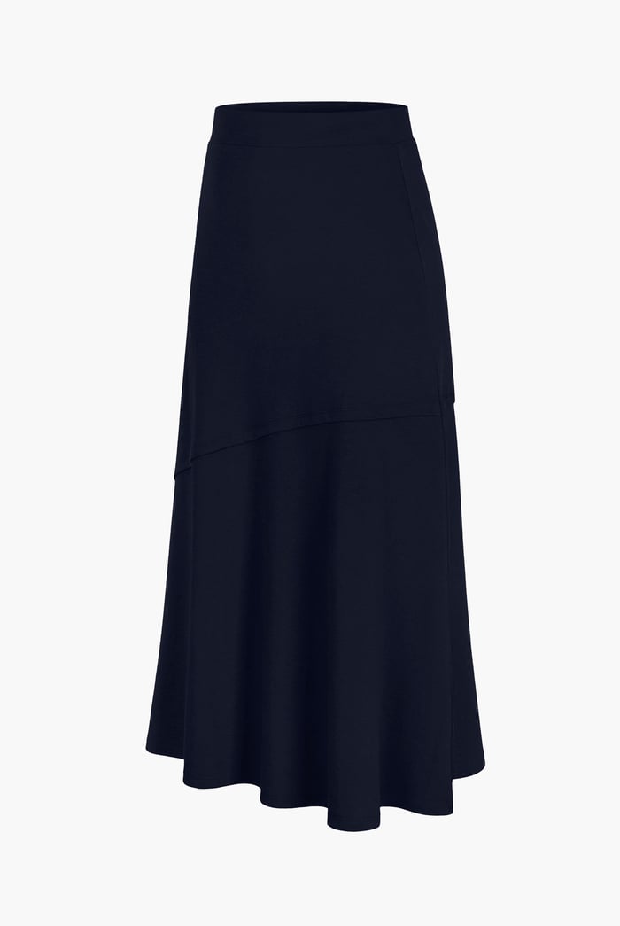 Classic Seam Detail Jersey Skirt