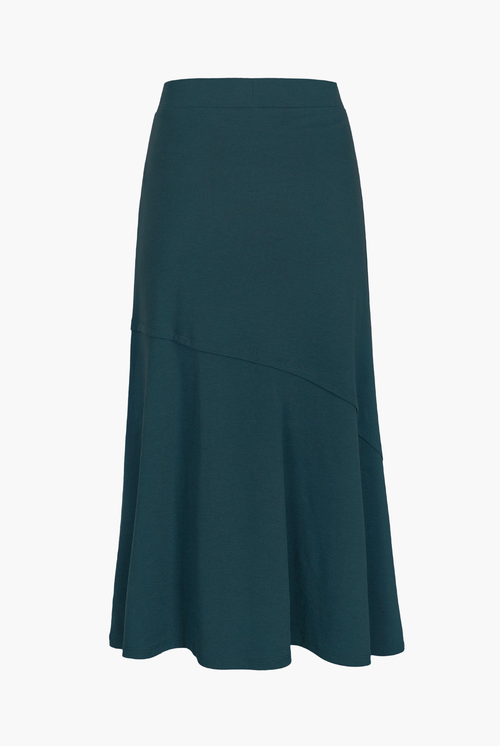 Classic Seam Detail Jersey Skirt