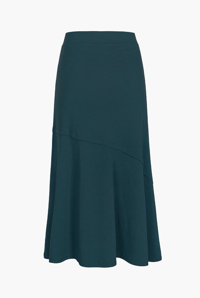 Classic Seam Detail Jersey Skirt