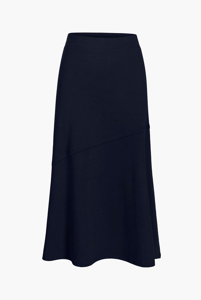 Classic Seam Detail Jersey Skirt