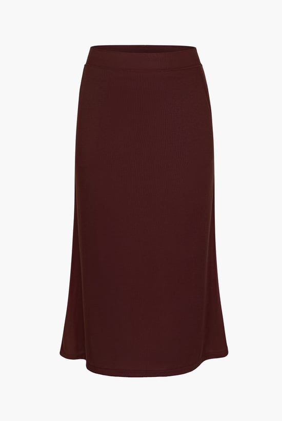 Classic flare Pull-On Jersey Skirt