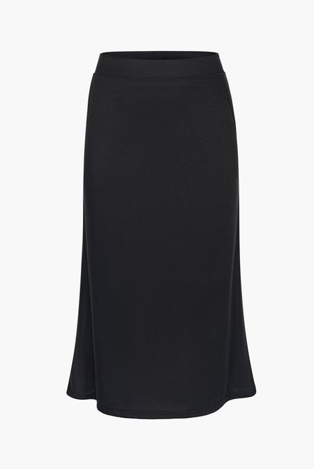 Red Classic flare Pull-On Jersey Skirt
