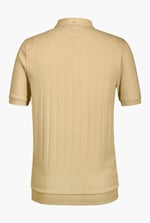 Mens Rib Textured Soft Finish Polo Shirt