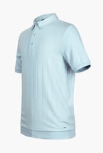 Mens Rib Textured Soft Finish Polo Shirt