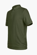 Mens Rib Textured Soft Finish Polo Shirt