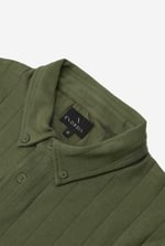 Mens Rib Textured Soft Finish Polo Shirt