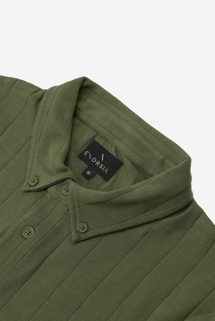 Mens Rib Textured Soft Finish Polo Shirt
