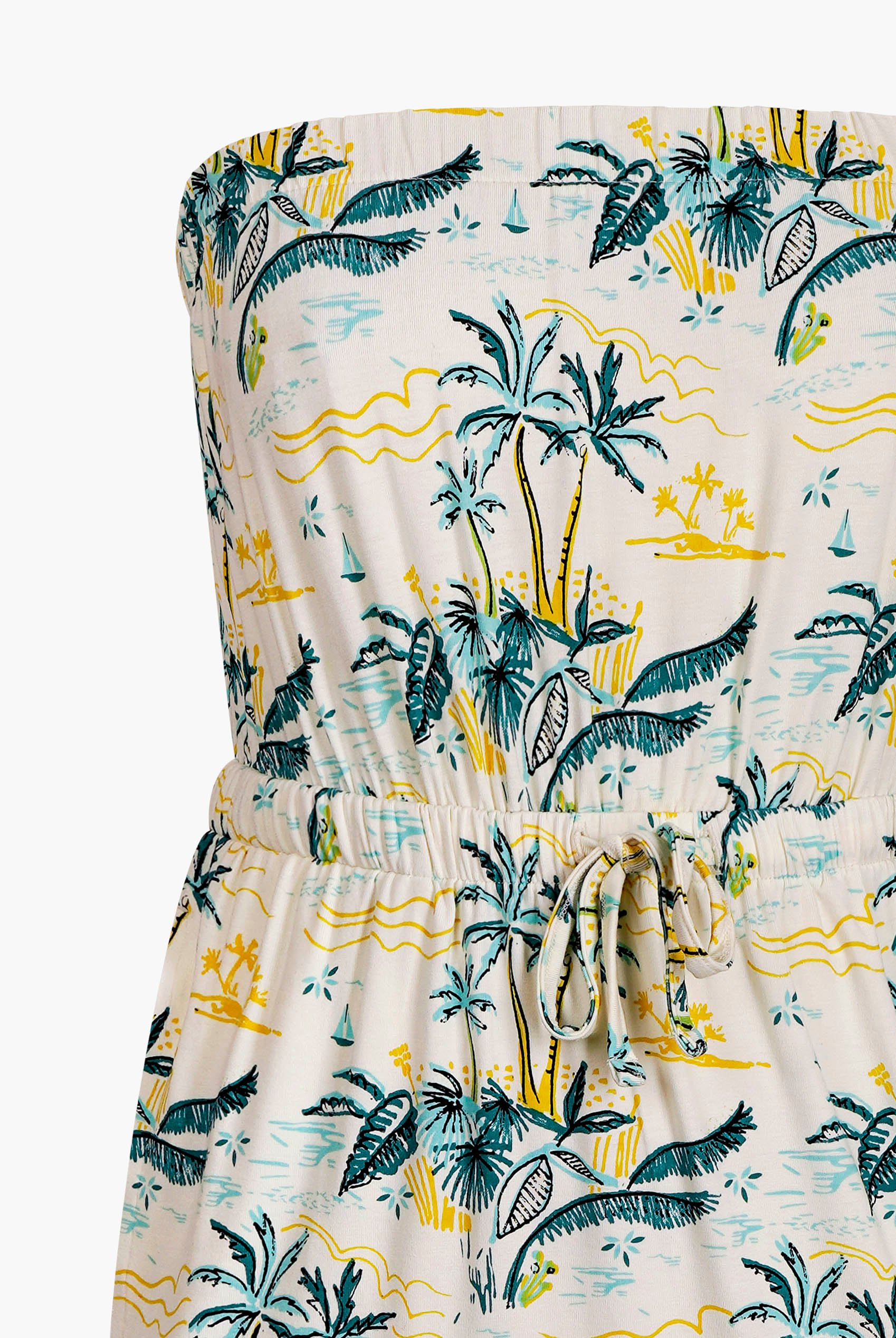 Printed Bardot Jersey Mini Dress