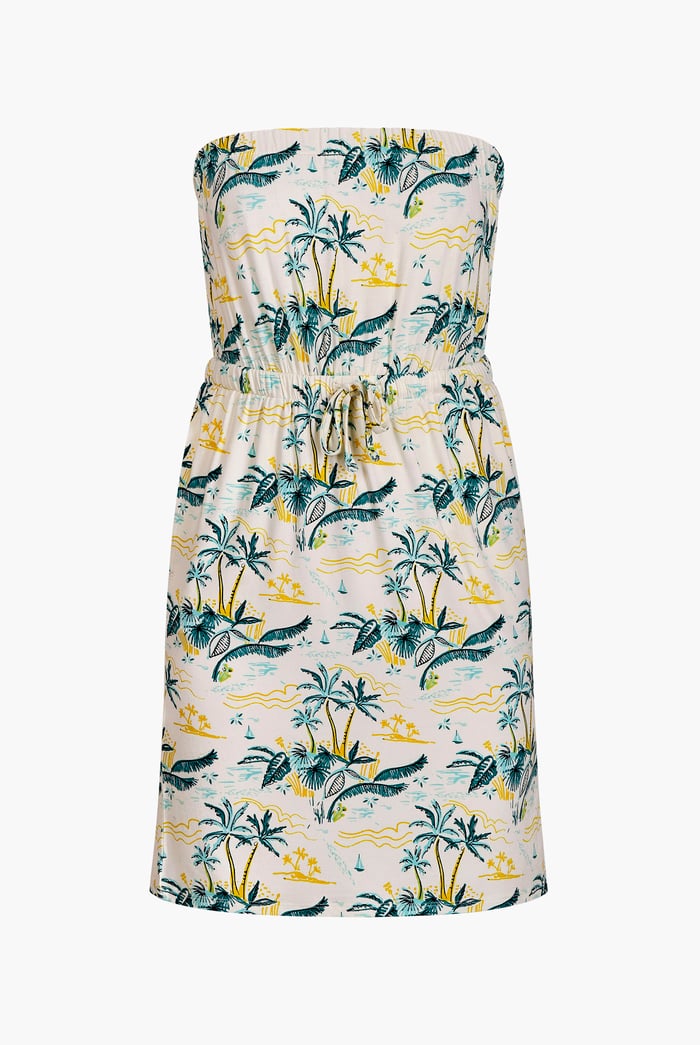 Printed Bardot Jersey Mini Dress