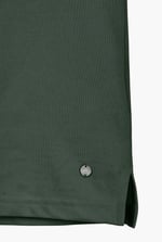 Tipped Collar Short Sleeves Zip Polo Shirt