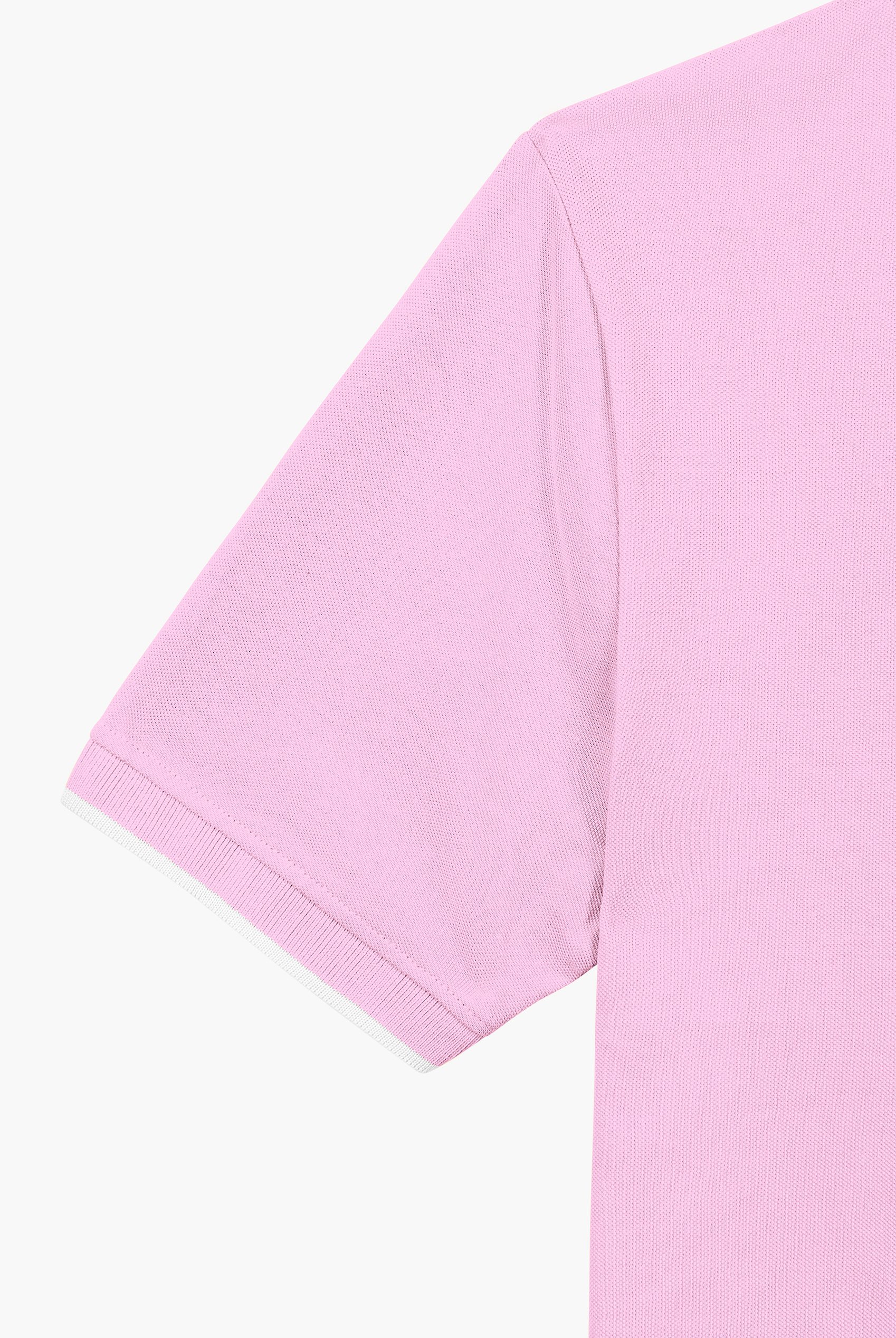 Tipped Collar Short Sleeves Zip Polo Shirt