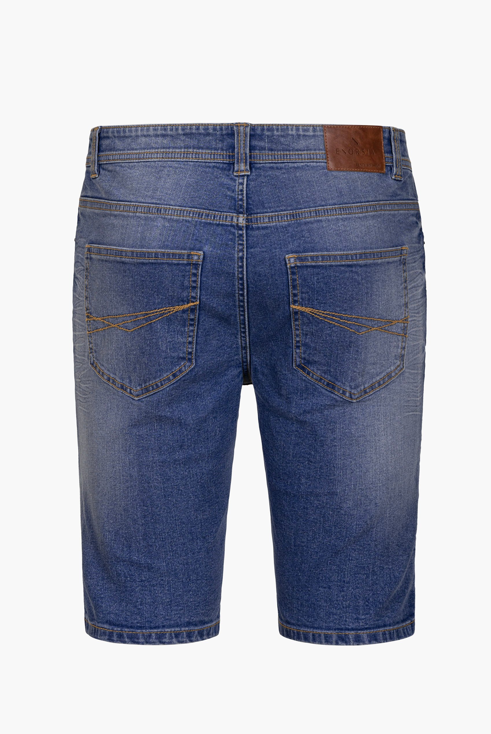 Skinny Fit Turned Denim Shorts