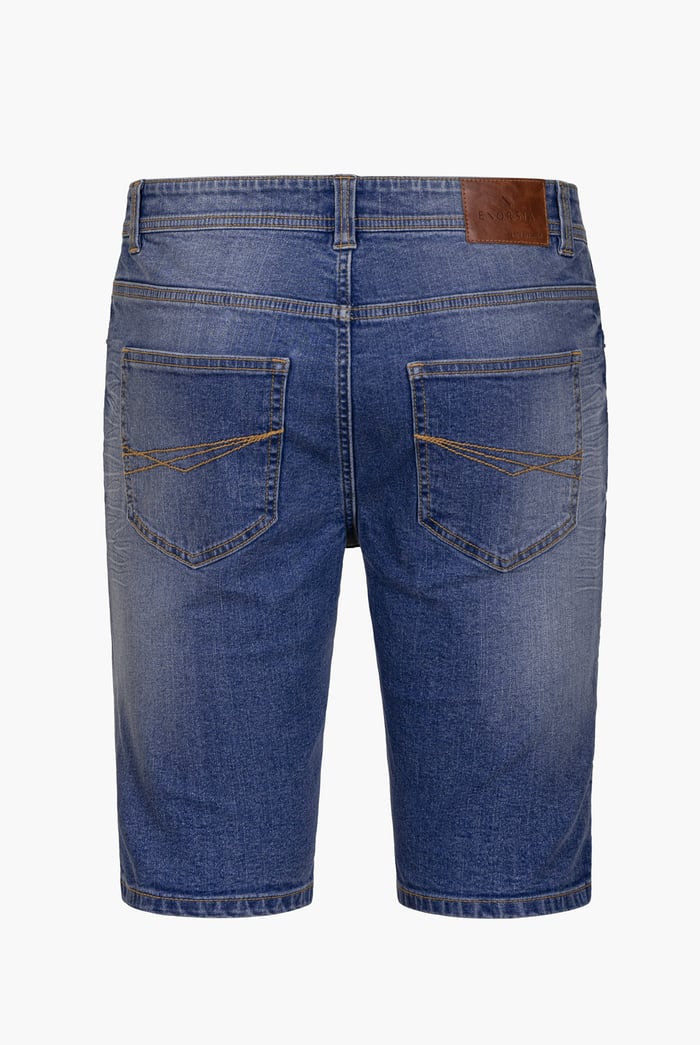 Skinny Fit Turned Denim Shorts