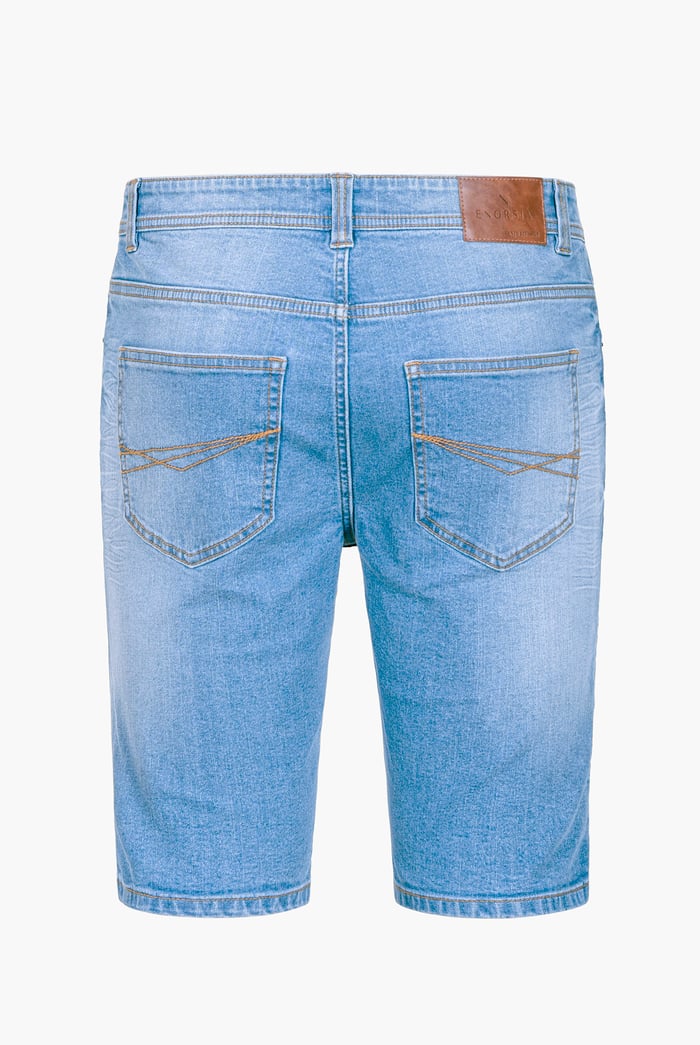 Skinny Fit Turned Denim Shorts