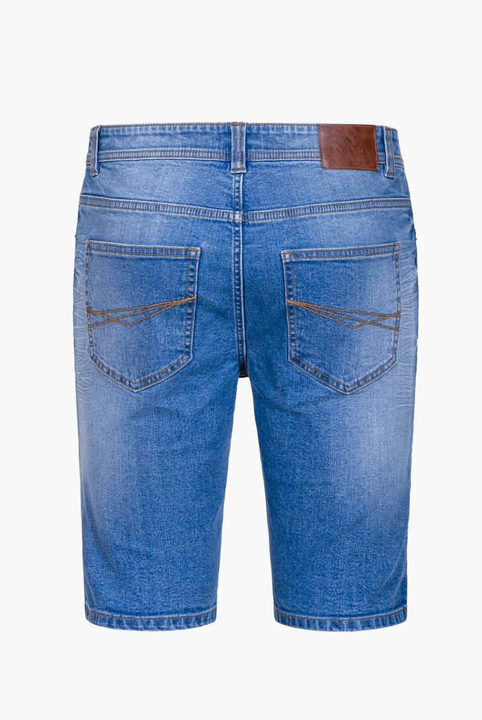 Skinny Fit Turned Denim Shorts