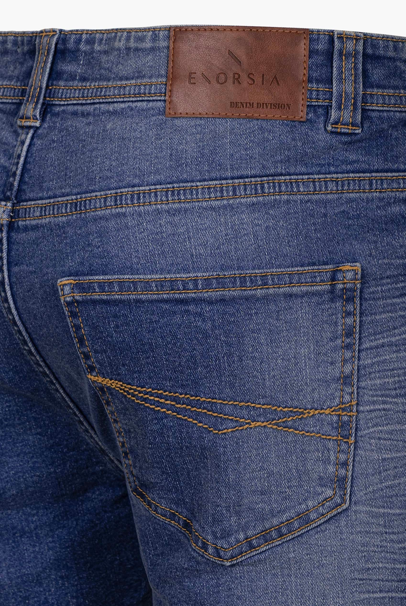 Skinny Fit Turned Denim Shorts