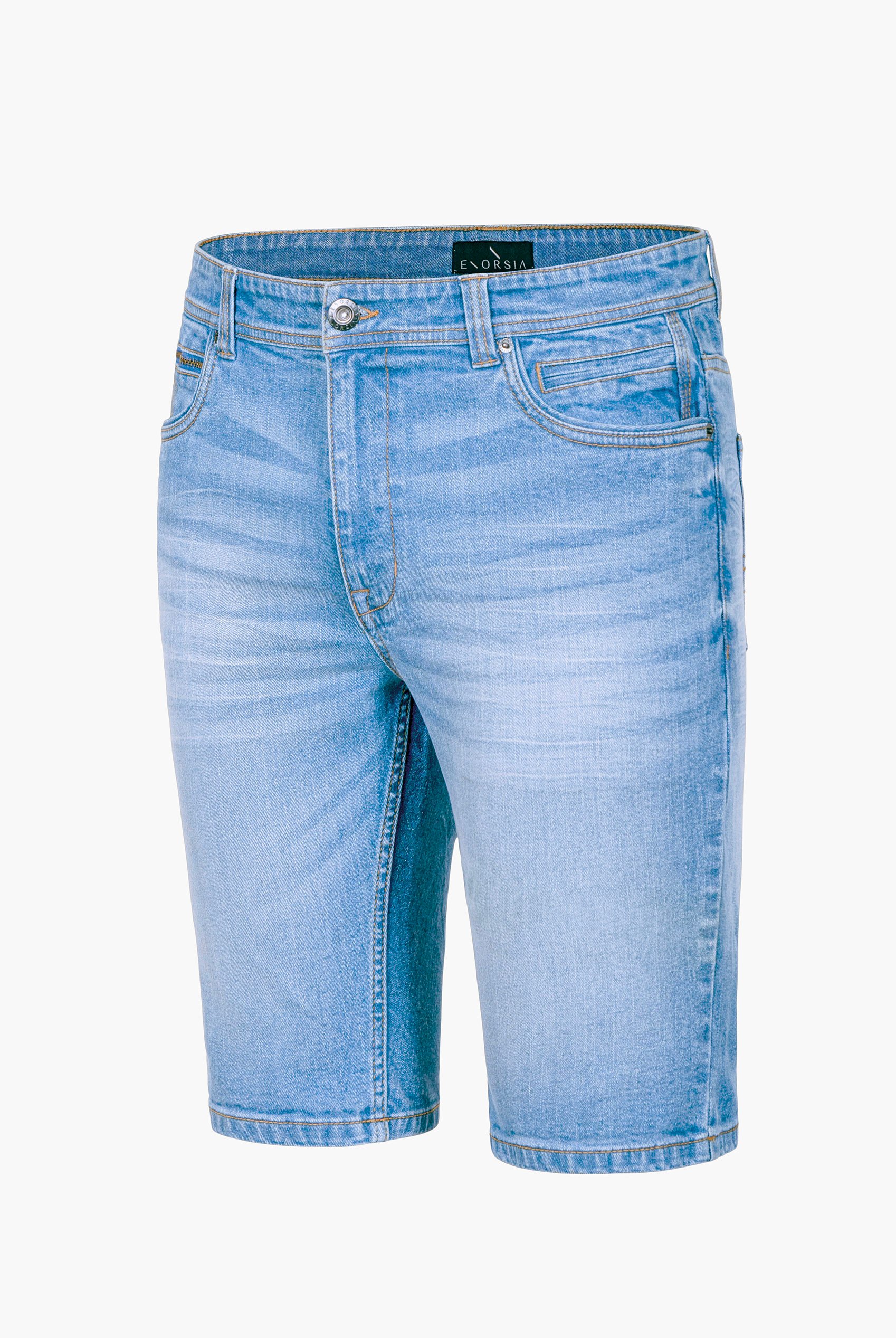 Skinny Fit Turned Denim Shorts