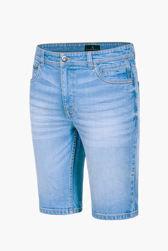 Skinny Fit Turned Denim Shorts