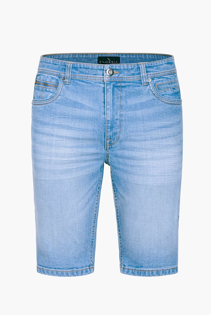 Skinny Fit Turned Denim Shorts