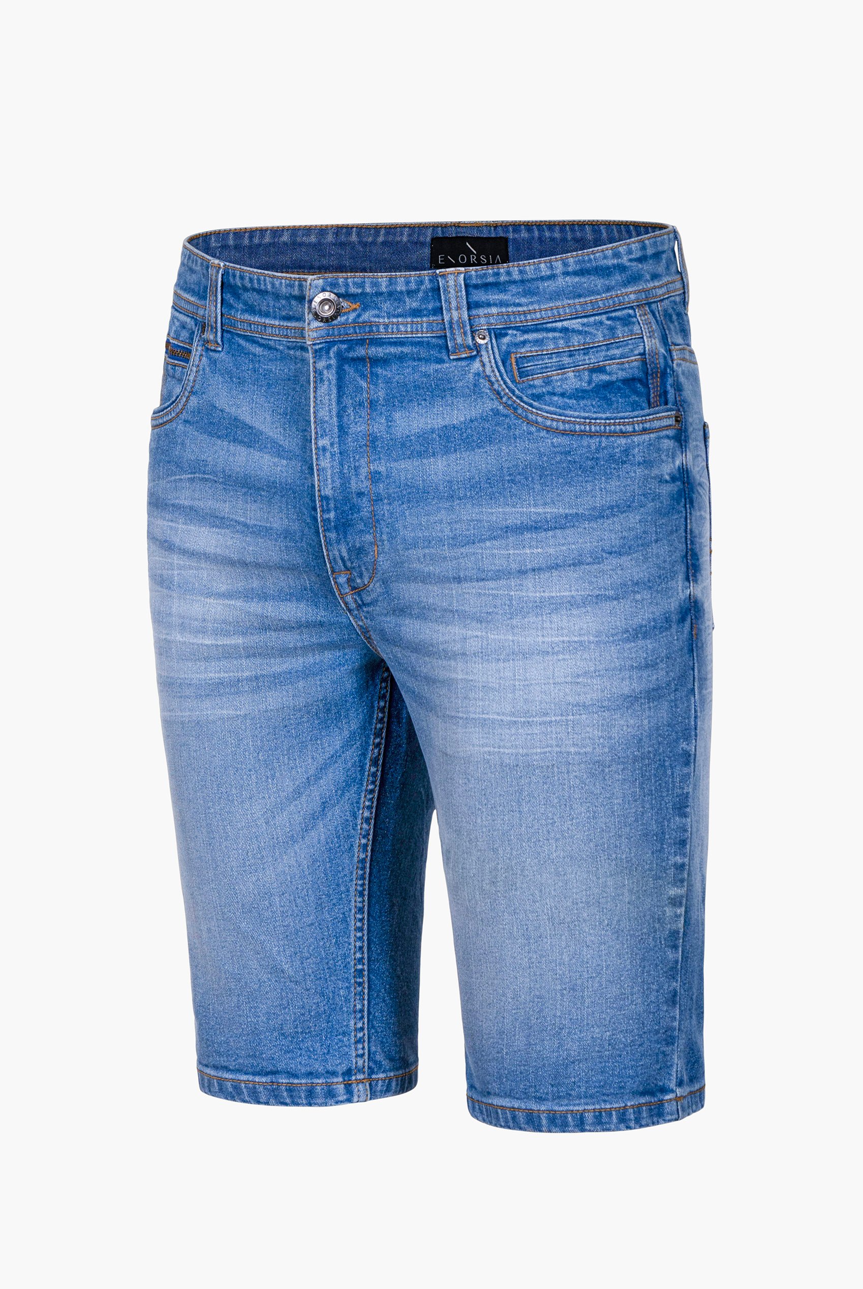 Skinny Fit Turned Denim Shorts