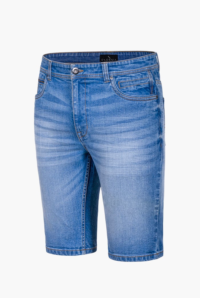 Skinny Fit Turned Denim Shorts