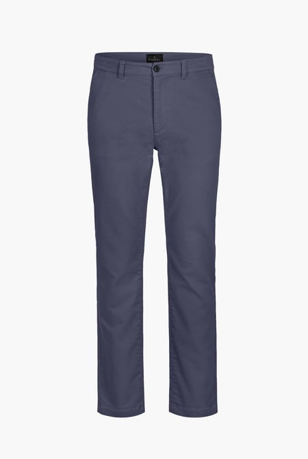 Mens Blue Regular Fit Chino Trouser
