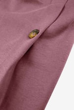 Button-Trimmed Pleated Mini Skirt