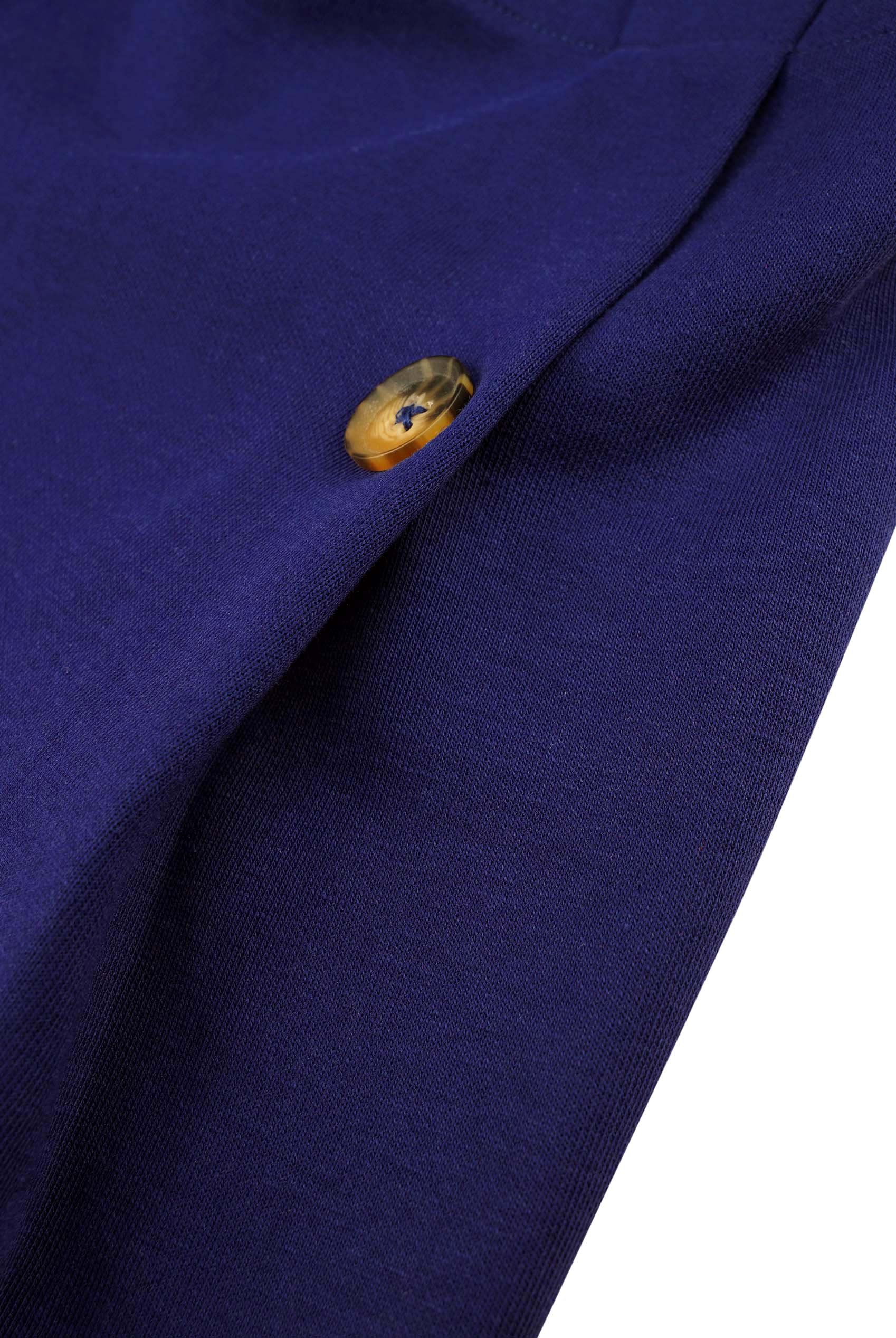 Button-Trimmed Pleated Mini Skirt