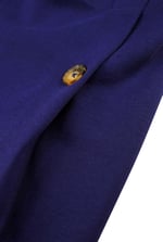 Button-Trimmed Pleated Mini Skirt