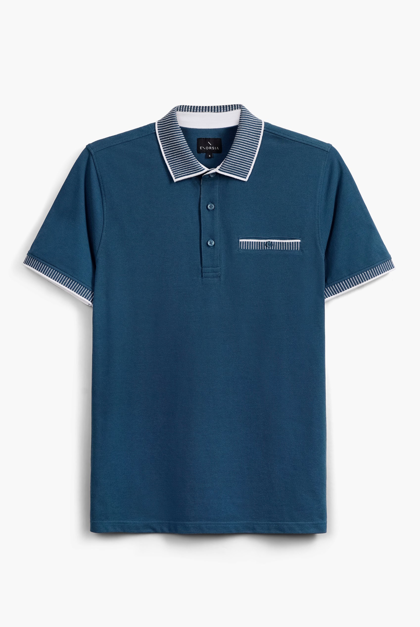 Men's Bird Eye Collar Polo Shirt