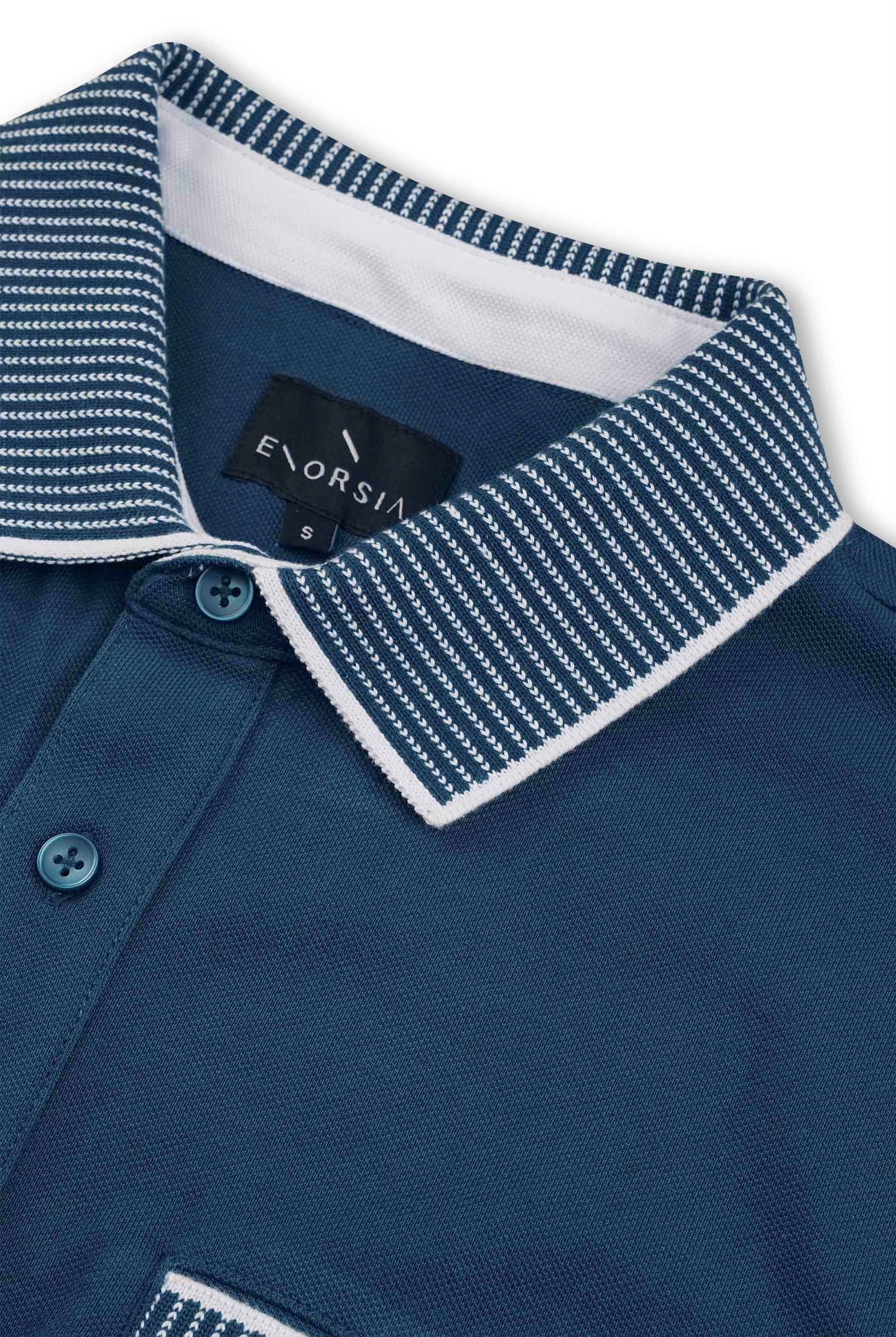 Men's Bird Eye Collar Polo Shirt