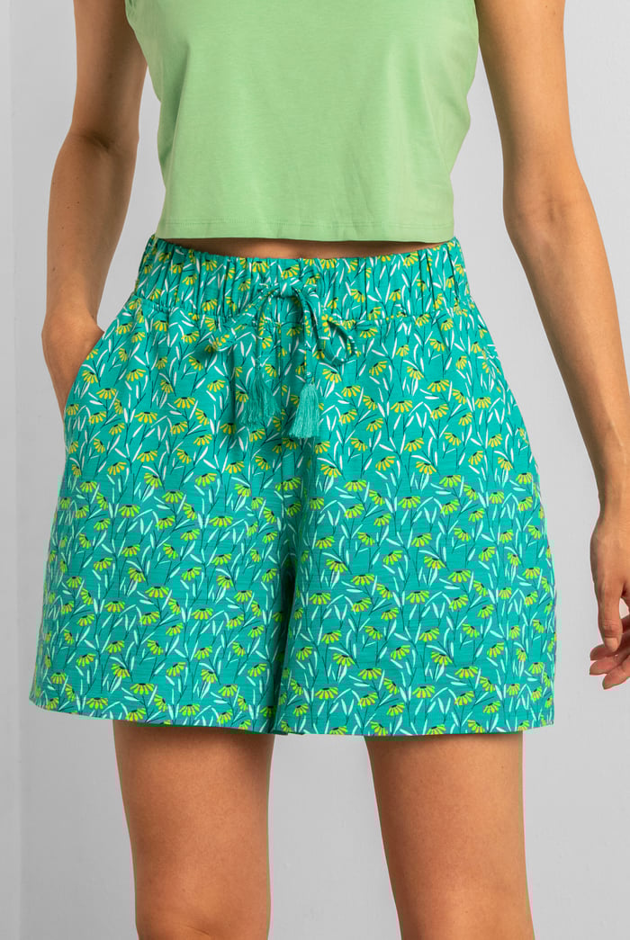 Womens Floral Printed Shorts