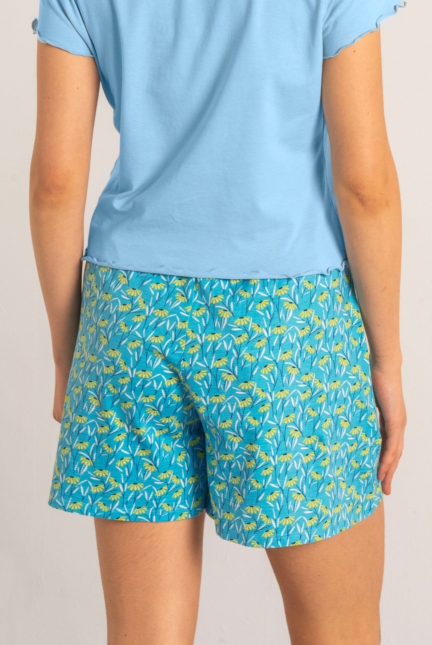 Womens Floral Printed Shorts