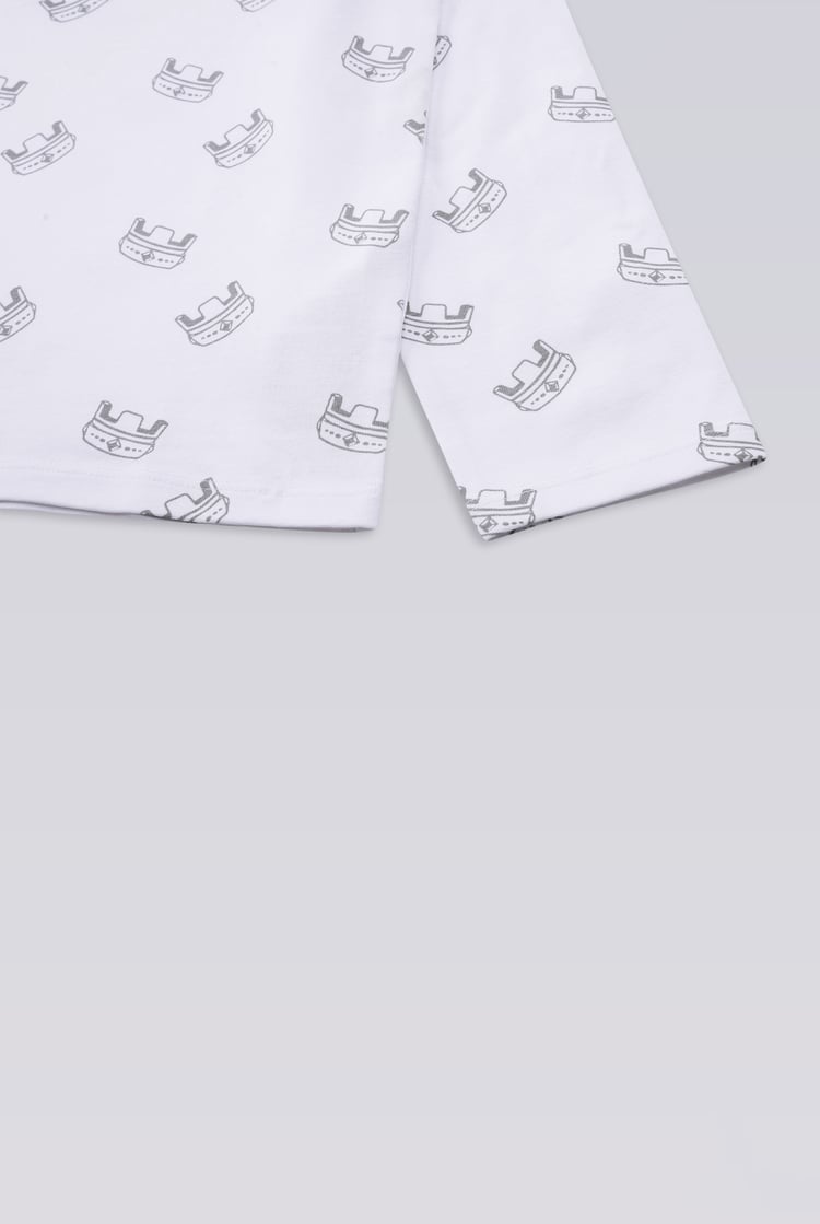 Boys Crown Printed T-shirt ( 12/18mths-7yrs)