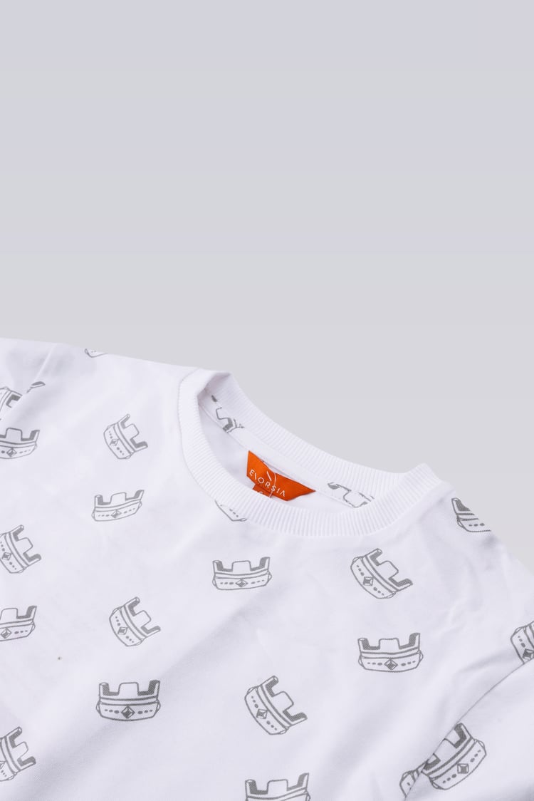 Boys Crown Printed T-shirt ( 12/18mths-7yrs)