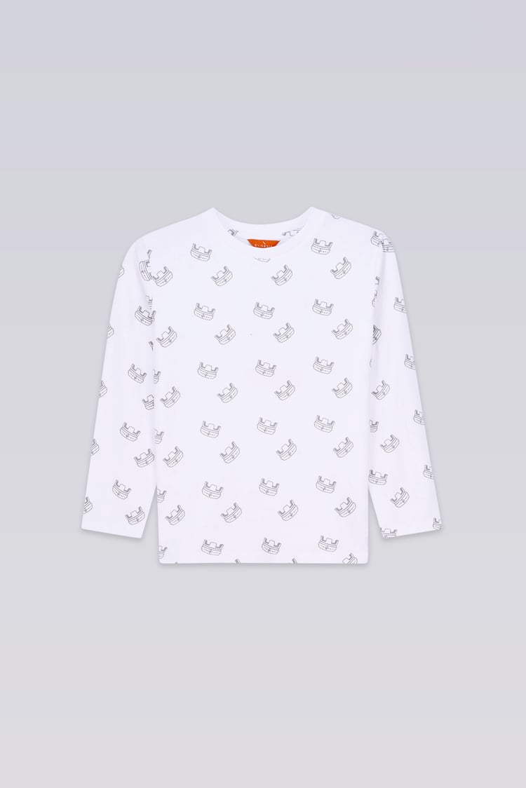 Boys Crown Printed T-shirt ( 12/18mths-7yrs)