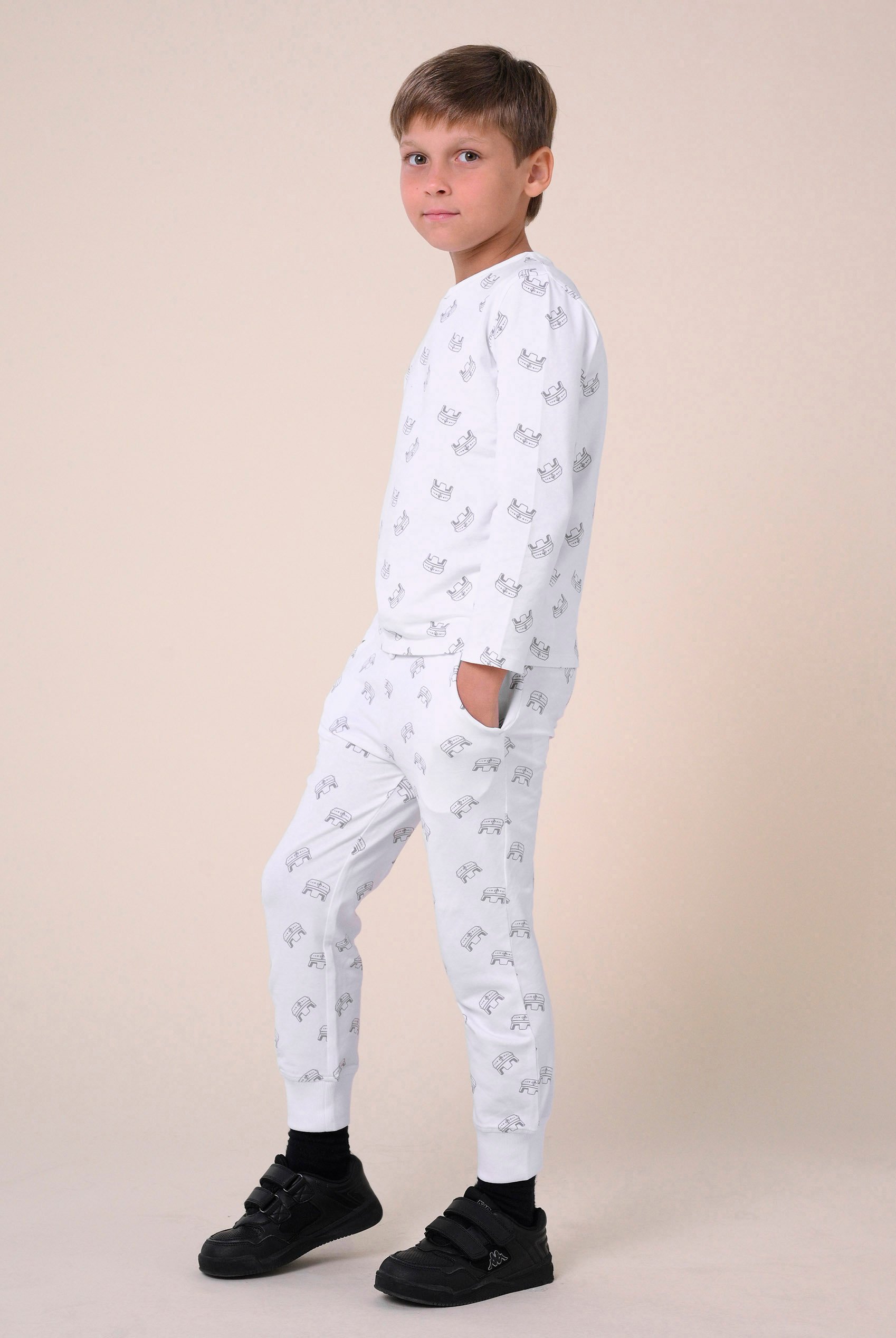 Boys Crown Print Jogger ( 12/18mths-7yrs)