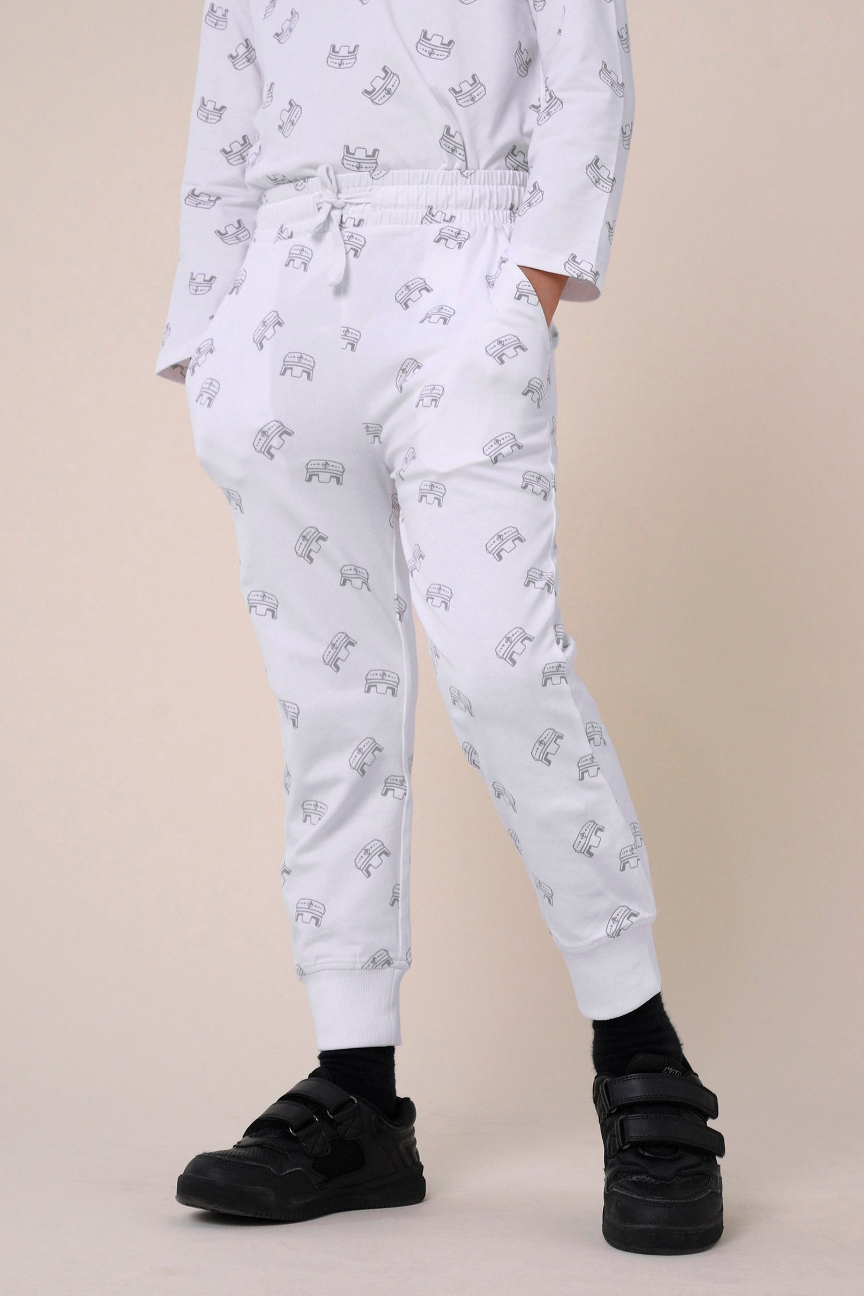 Boys Crown Print Jogger ( 12/18mths-7yrs)