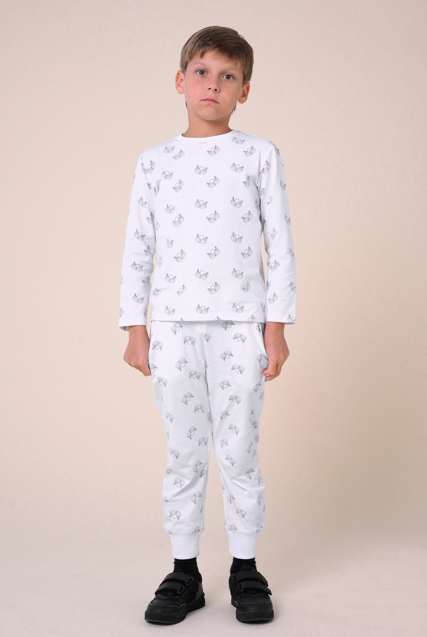 Boys Crown Print Jogger ( 12/18mths-7yrs)