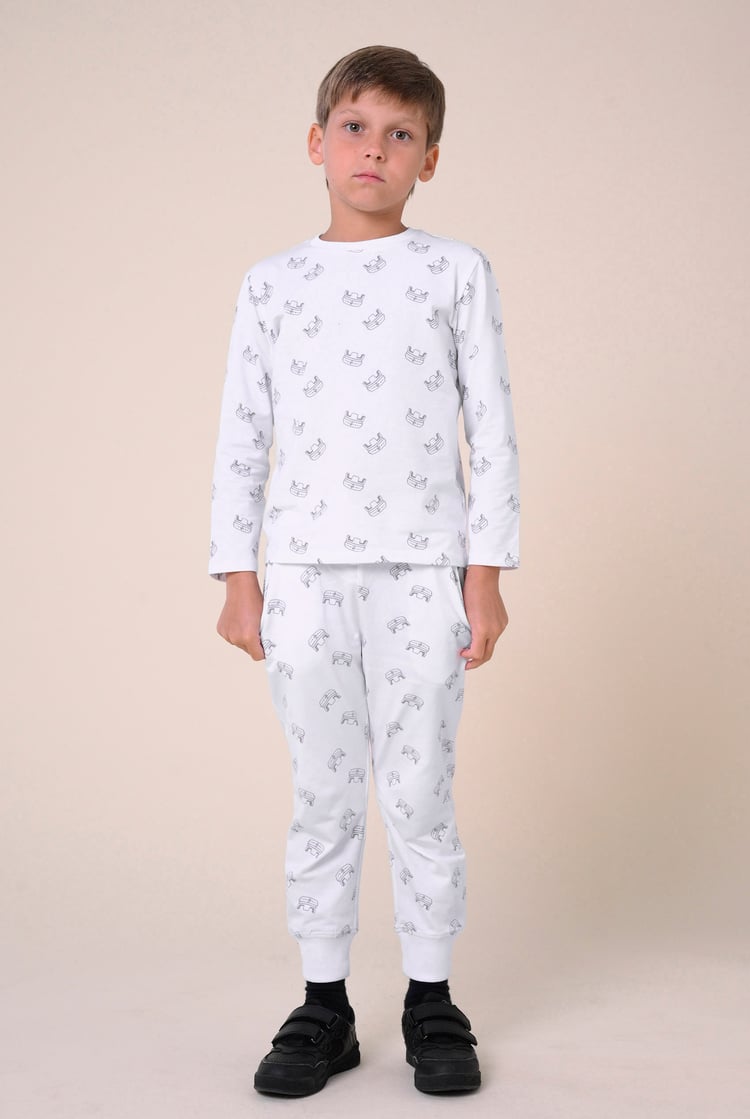 Boys Crown Print Jogger ( 12/18mths-7yrs)