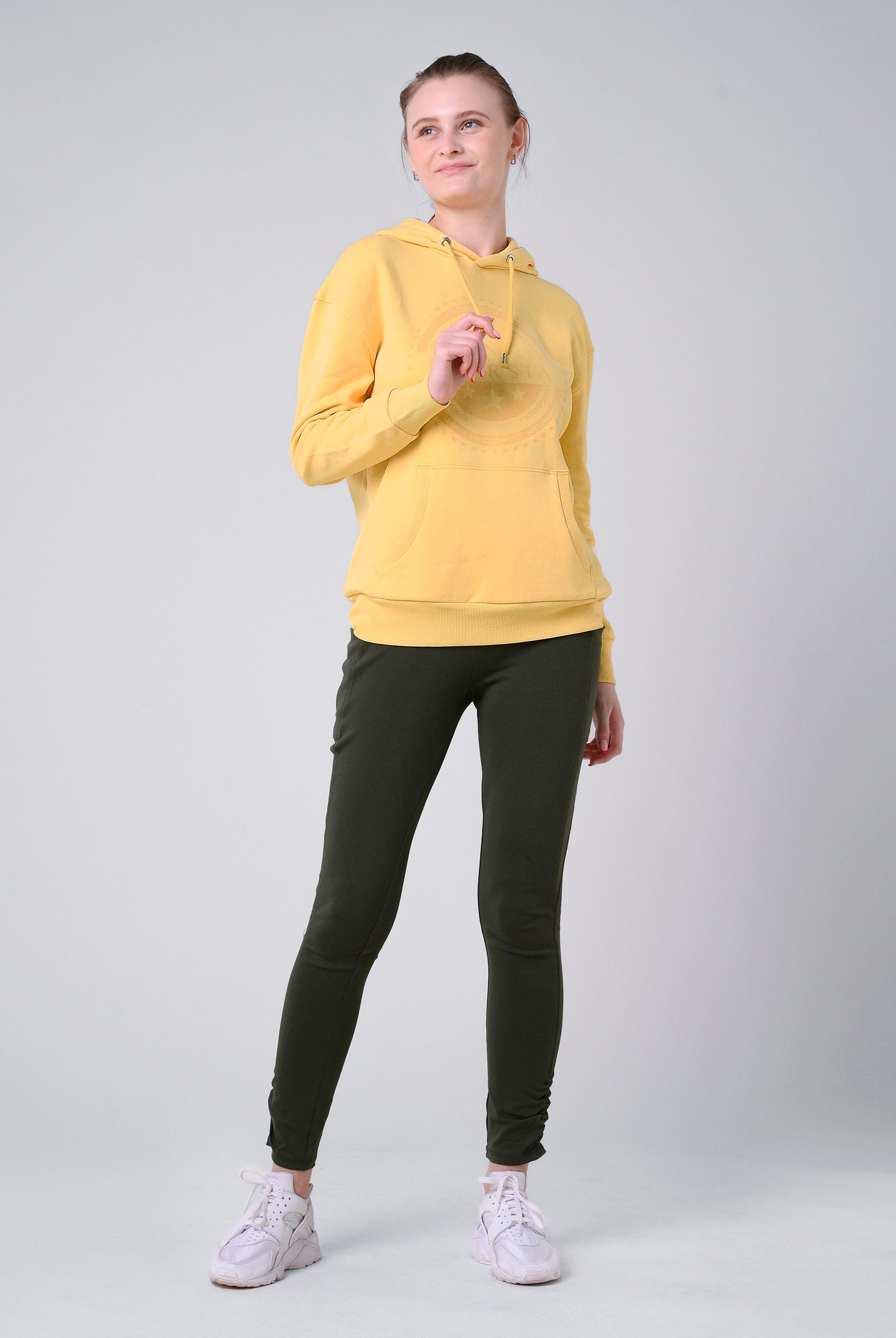 Women Drop Shoulder Printed Hoodie