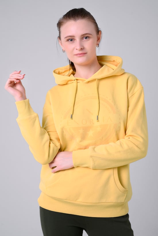 Women Drop Shoulder Printed Hoodie