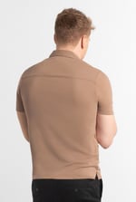 Mens Revere Collar Short Sleeve Jersey Shirt