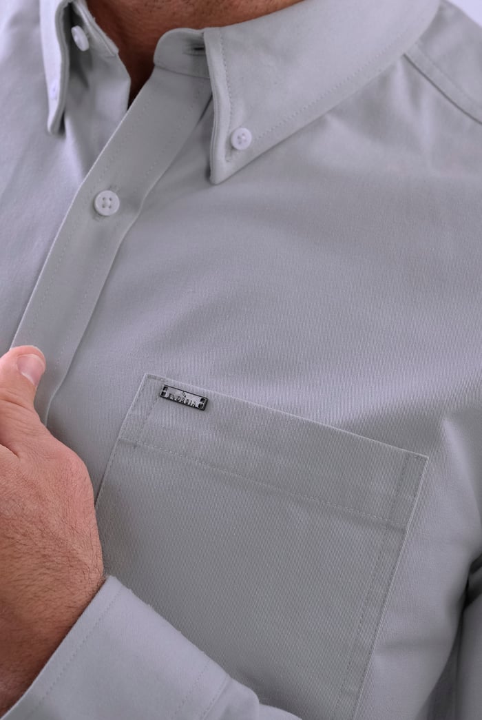 Button Down Collar Long Sleeve Shirt