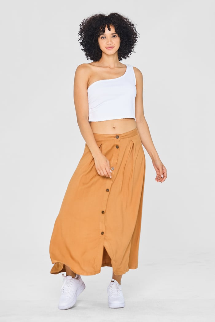 One Shoulder Crop Vest Top