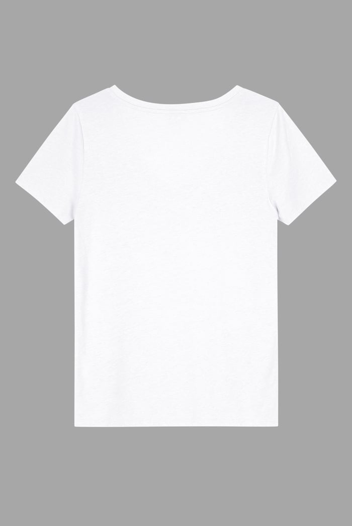 Lace Pocket V-Neck Tee