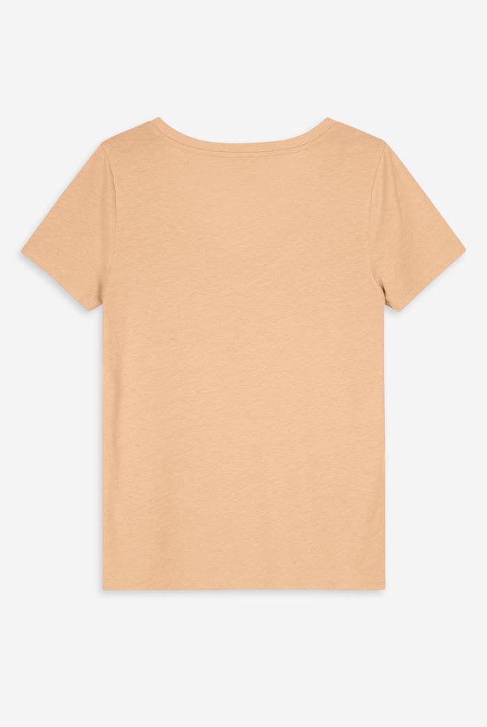 Lace Pocket V-Neck Tee