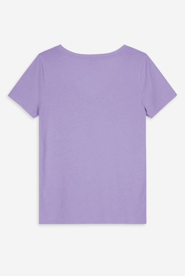 Lace Pocket V-Neck Tee
