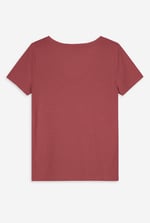 Lace Pocket V-Neck Tee