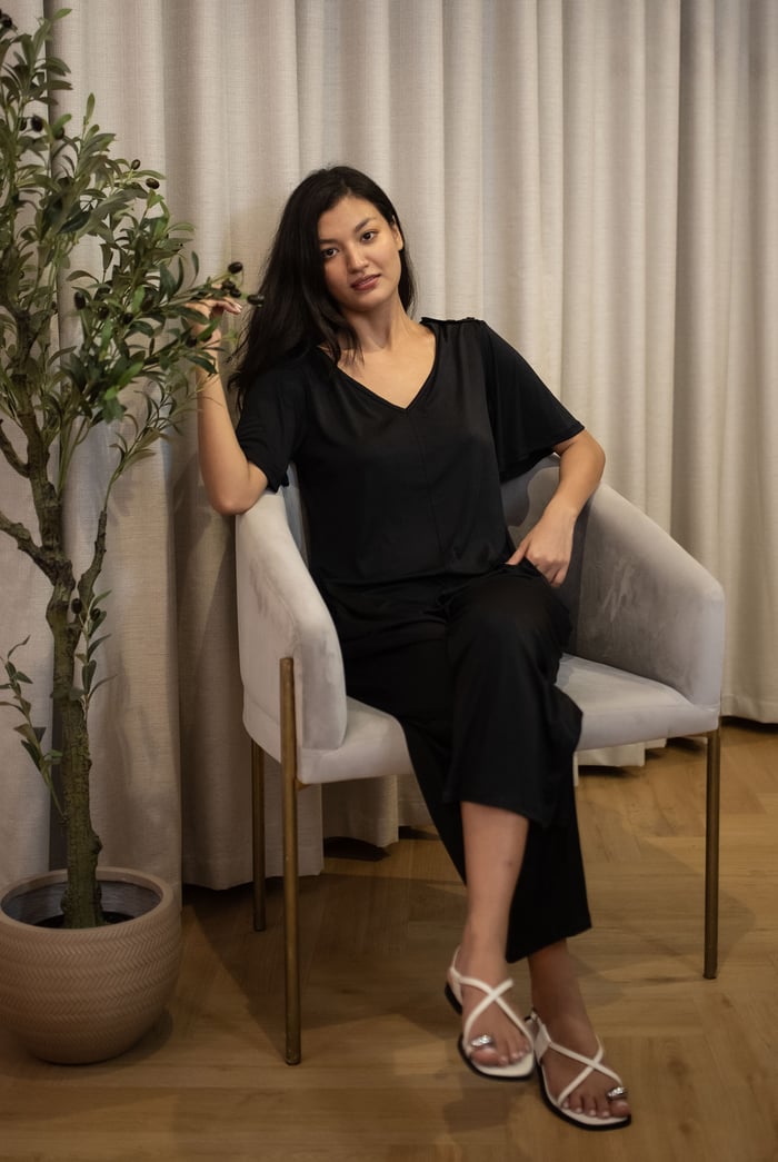 Ankle Length Wide Leg Jumpsuit
